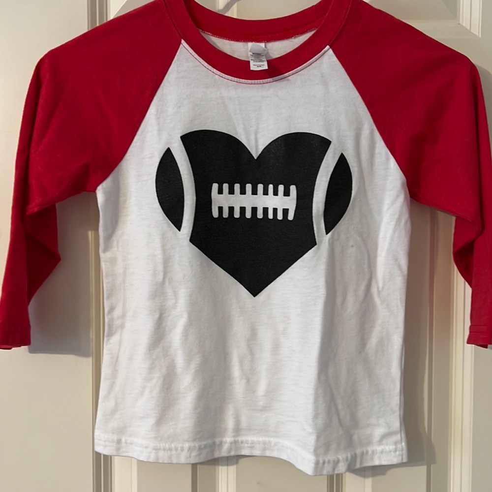 Next Level Football Baseball Sleeve Tee